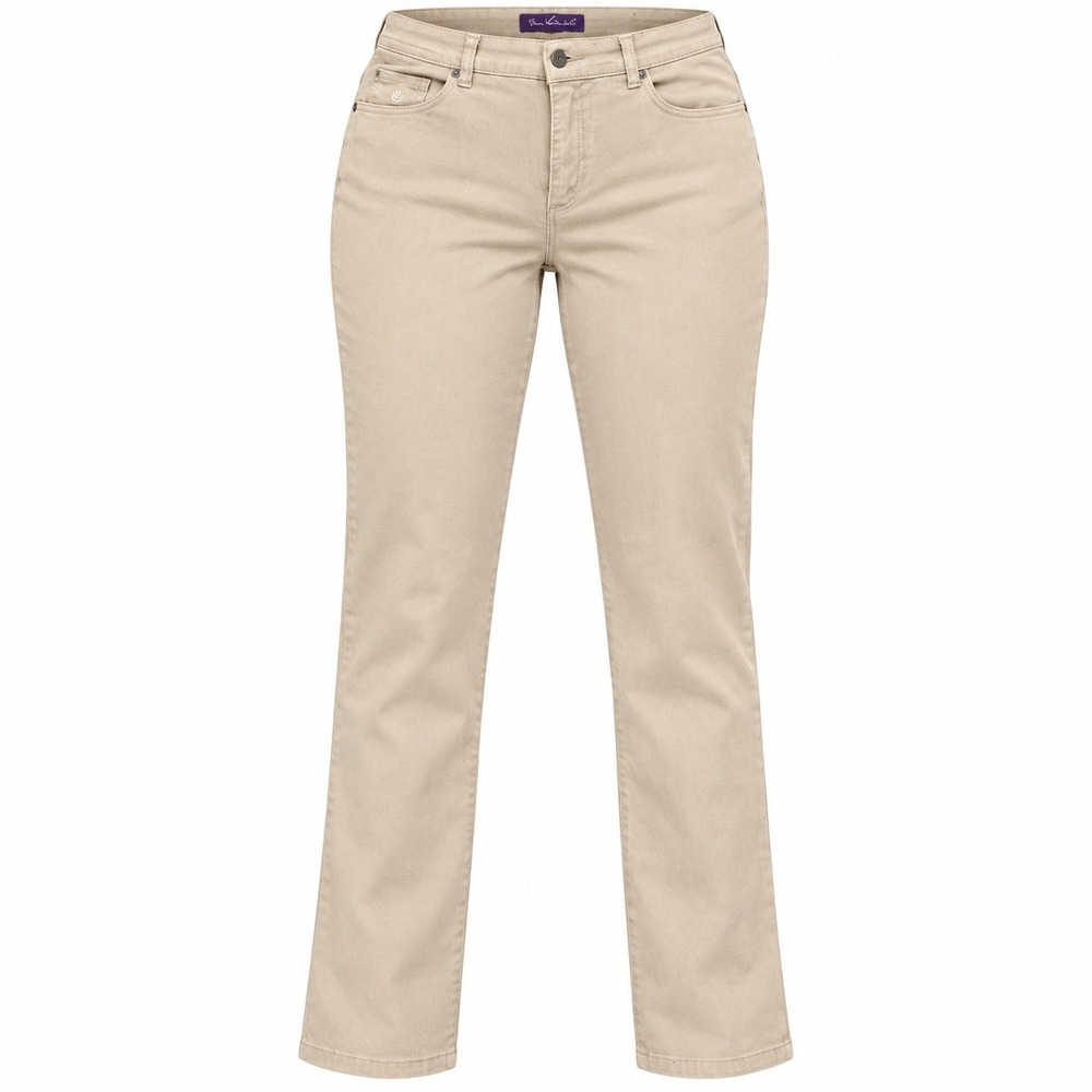 Gloria Vanderbilt Womens Size 10 32x30 Amanda Straight Leg Jeans Tan Khaki